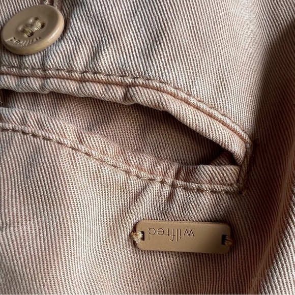 WILFRED Aritzia Casbah Pant Tan Ten 100% Lyocell - Picture 10 of 11